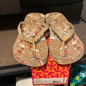 Tory Burch wedge flip-flops